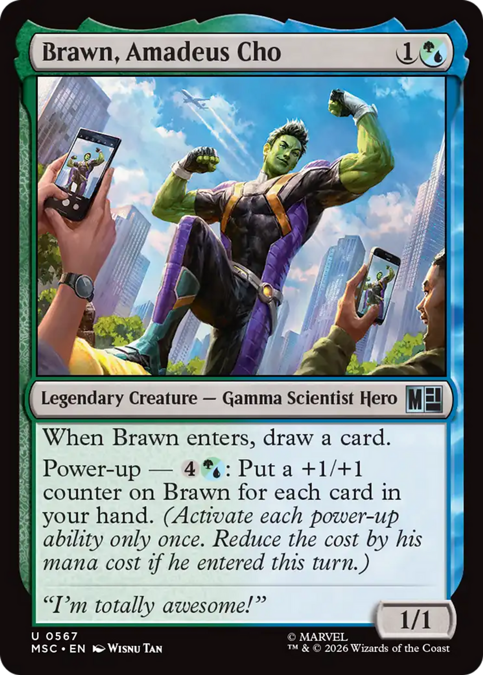 Brawn, Amadeus Cho — Marvel Super Heroes Commander — Magic: The Gathering