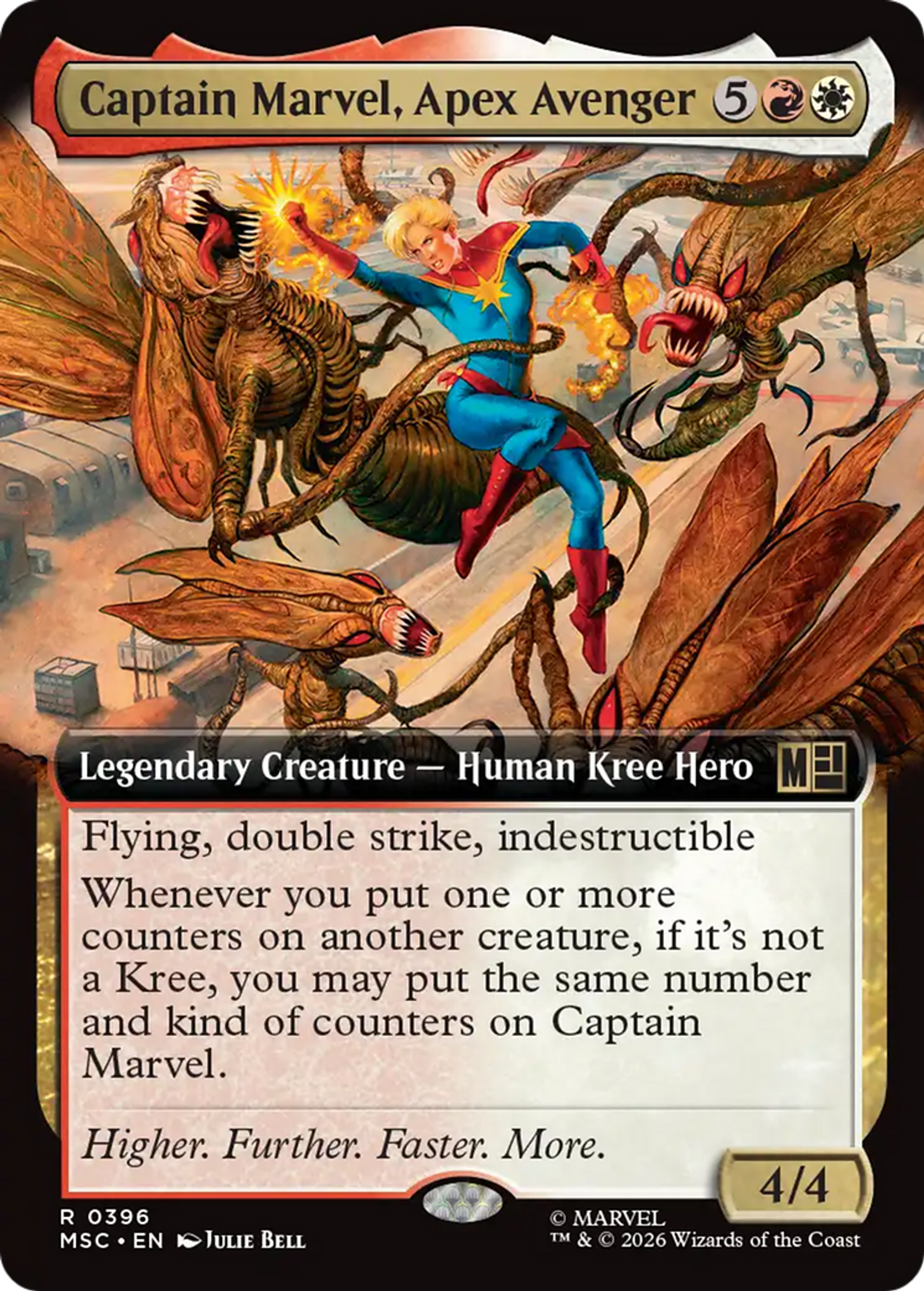 Captain Marvel, Apex Avenger — Marvel Super Heroes Commander — Magic: The Gathering