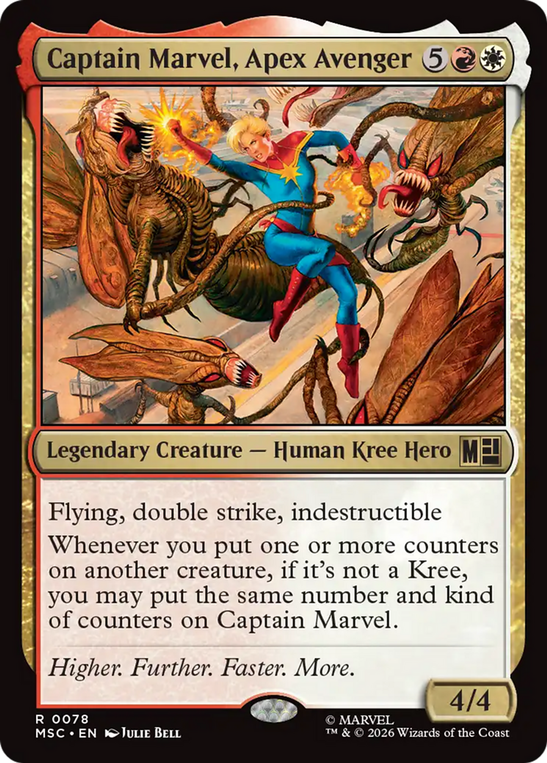 Captain Marvel, Apex Avenger — Marvel Super Heroes Commander — Magic: The Gathering