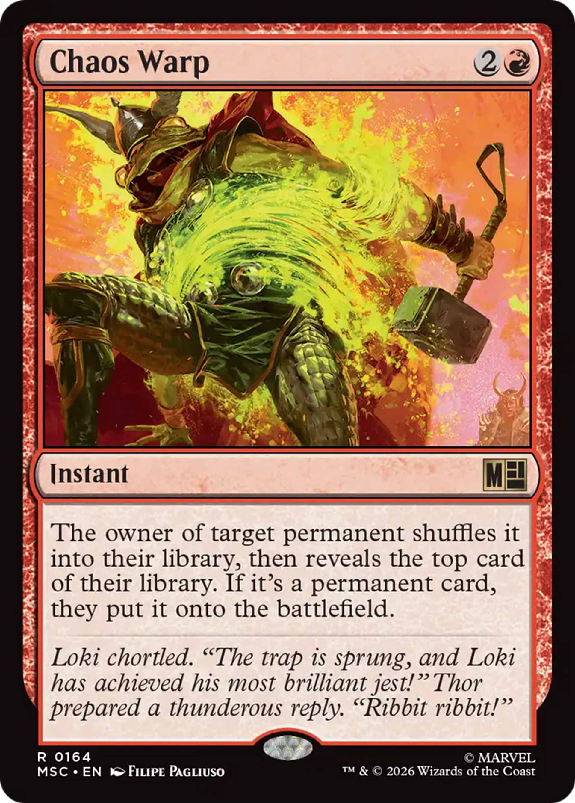 Chaos Warp — Marvel Super Heroes Commander — Magic: The Gathering