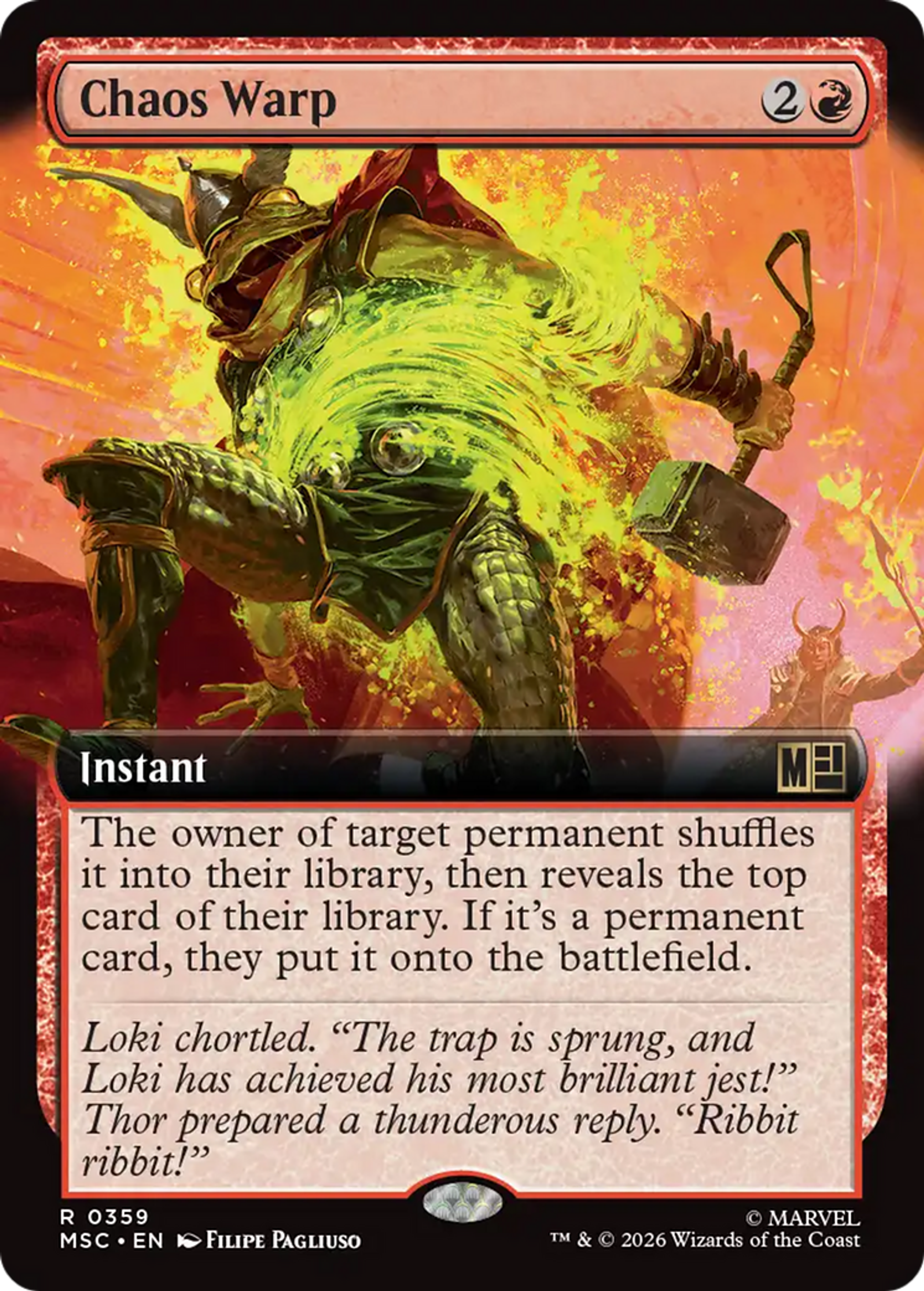 Chaos Warp — Marvel Super Heroes Commander — Magic: The Gathering