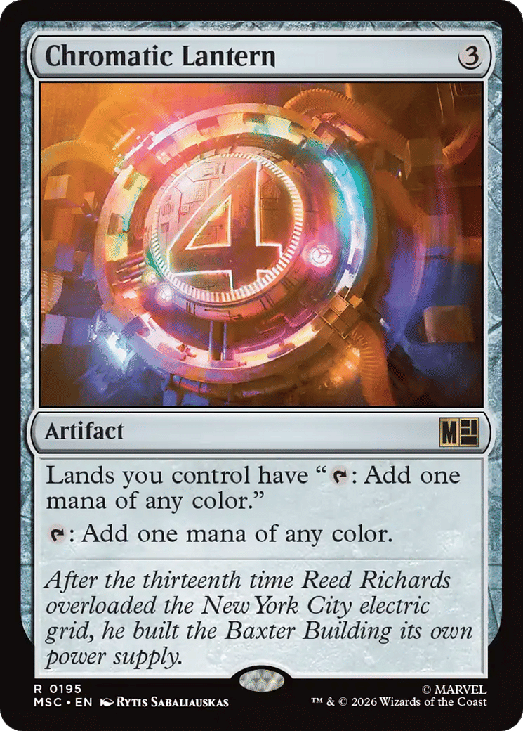 Chromatic Lantern — Marvel Super Heroes Commander — Magic: The Gathering