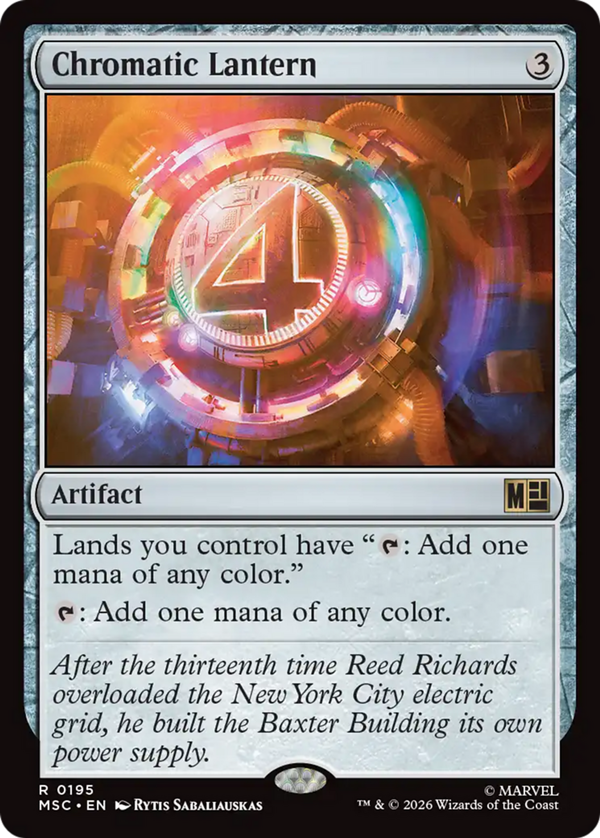 Chromatic Lantern — Marvel Super Heroes Commander — Magic: The Gathering