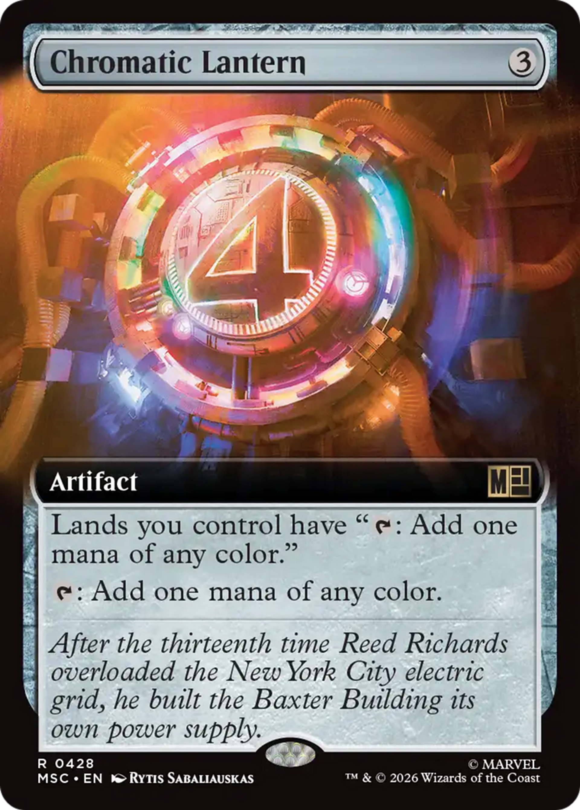 Chromatic Lantern — Marvel Super Heroes Commander — Magic: The Gathering