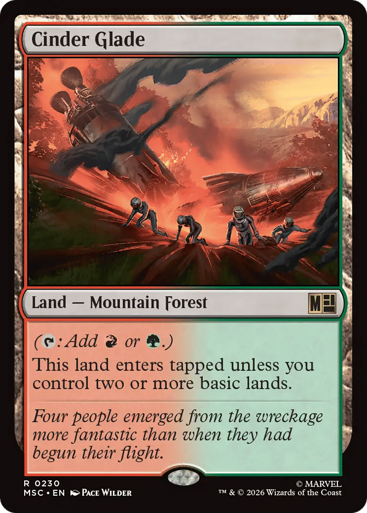 Cinder Glade — Marvel Super Heroes Commander — Magic: The Gathering