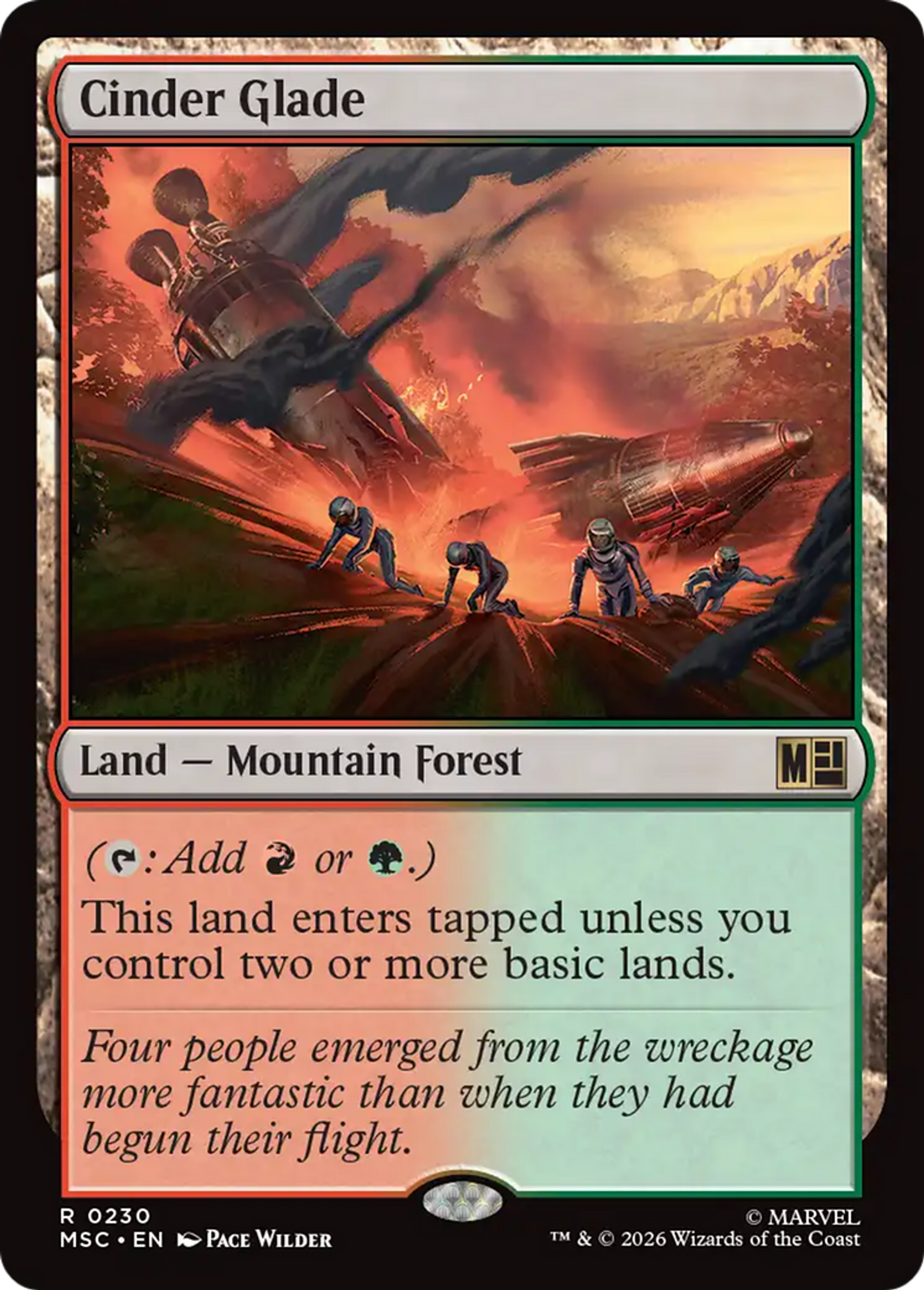 Cinder Glade — Marvel Super Heroes Commander — Magic: The Gathering