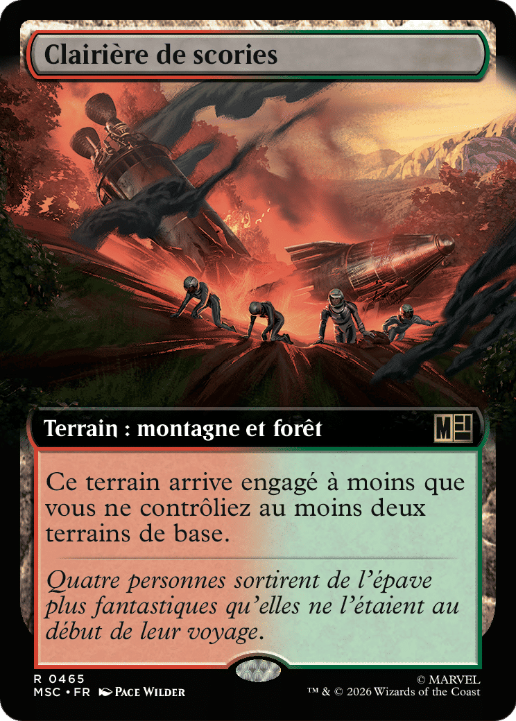Clairière de scories — Marvel Super Heroes Commander — Magic: The Gathering