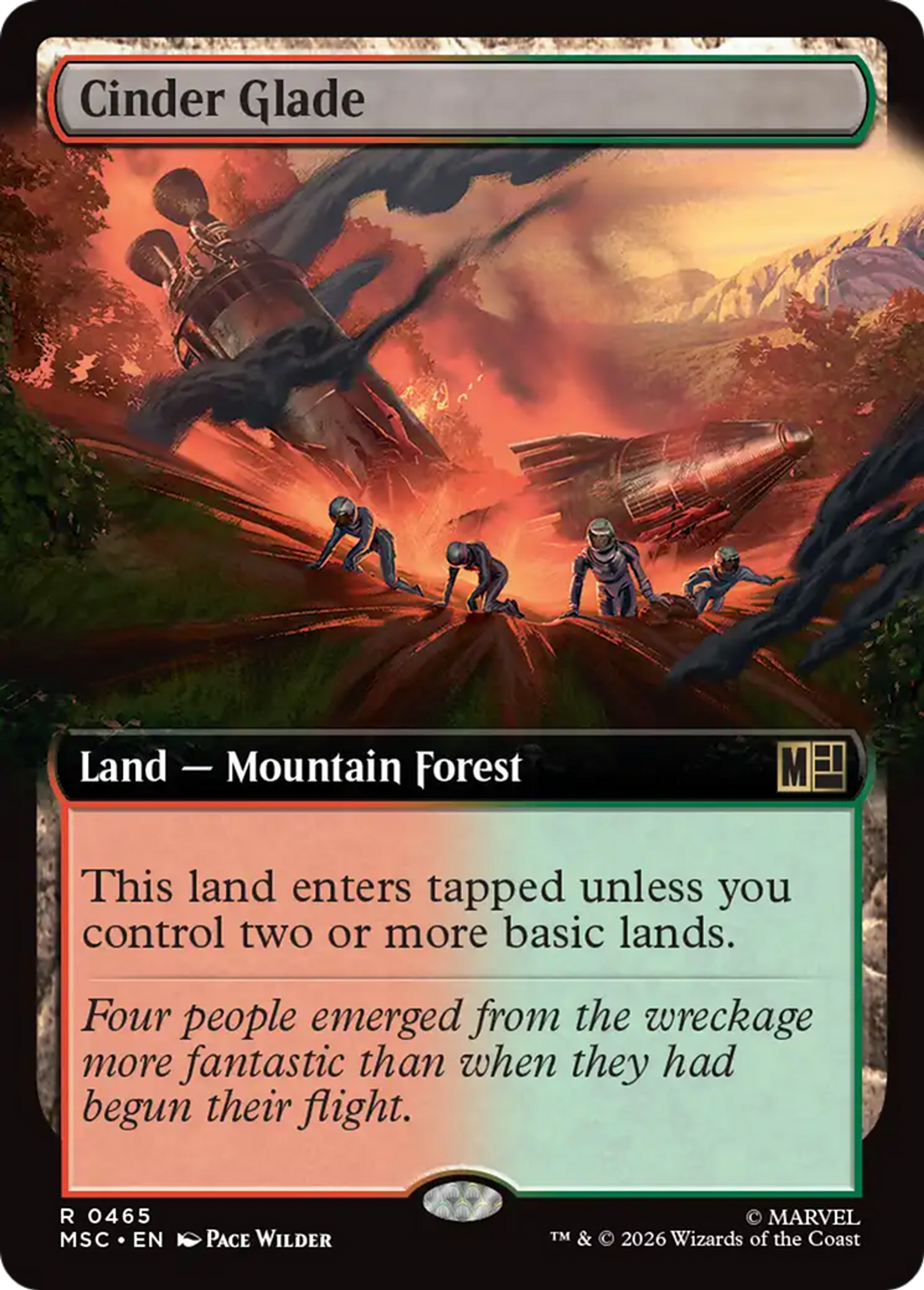 Cinder Glade — Marvel Super Heroes Commander — Magic: The Gathering