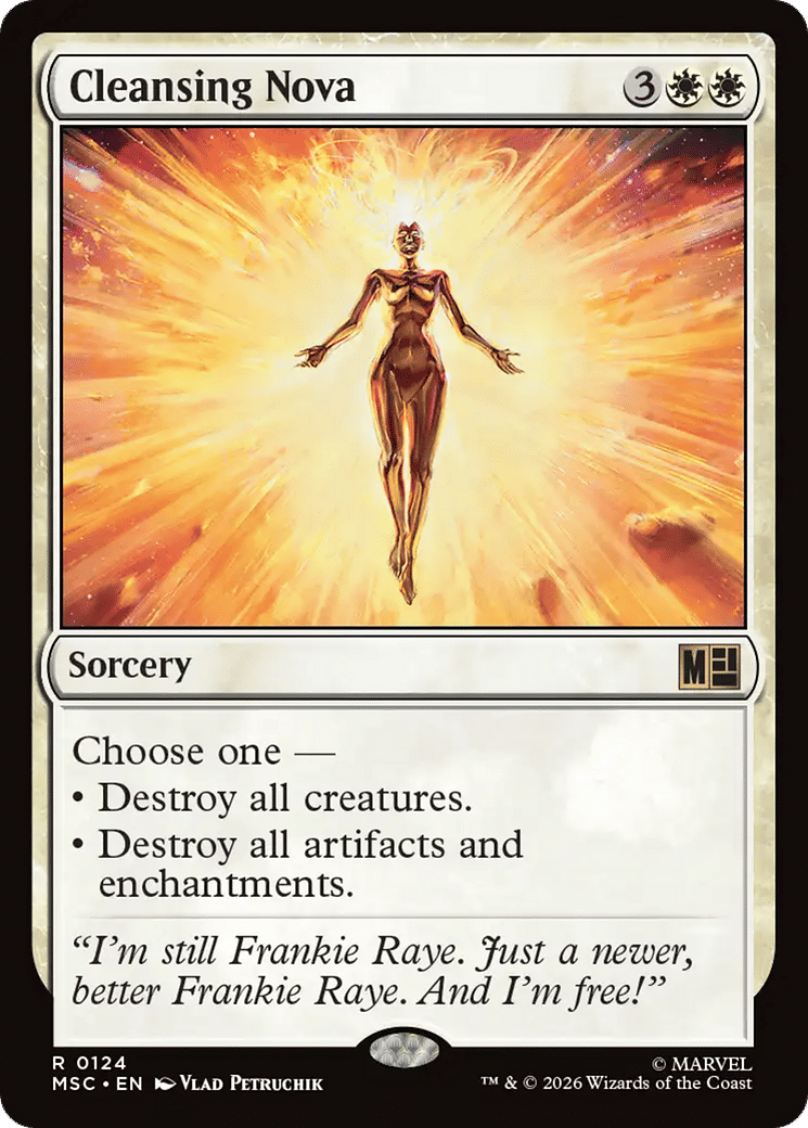 Cleansing Nova — Marvel Super Heroes Commander — Magic: The Gathering