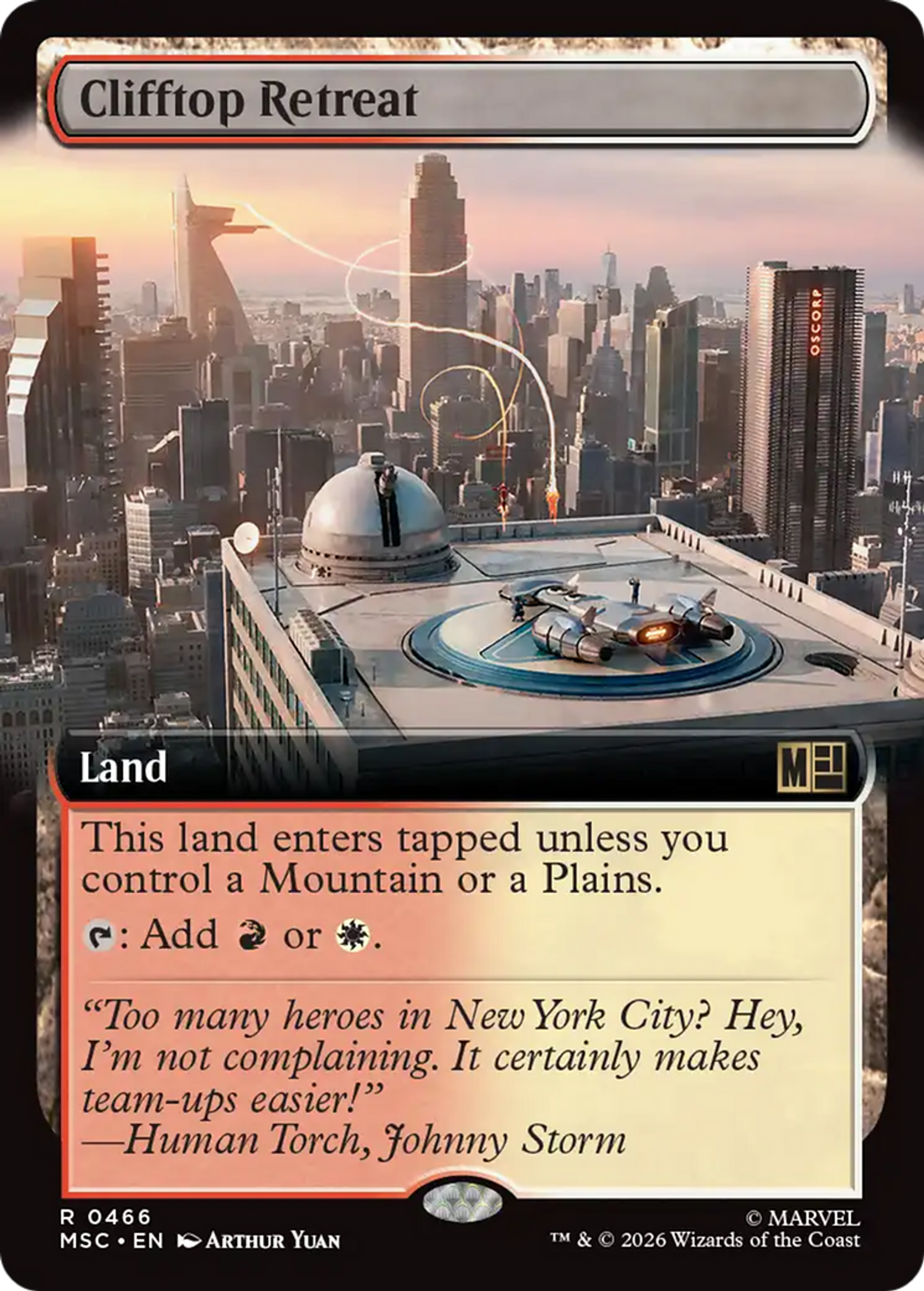 Clifftop Retreat — Marvel Super Heroes Commander — Magic: The Gathering