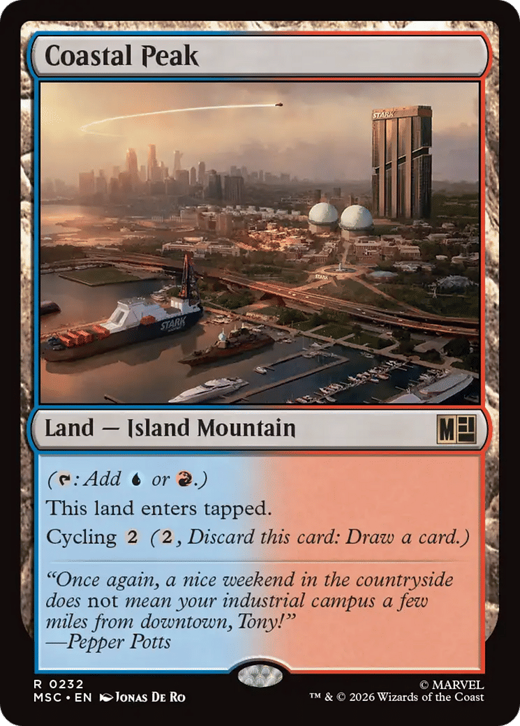 Coastal Peak — Marvel Super Heroes Commander — Magic: The Gathering