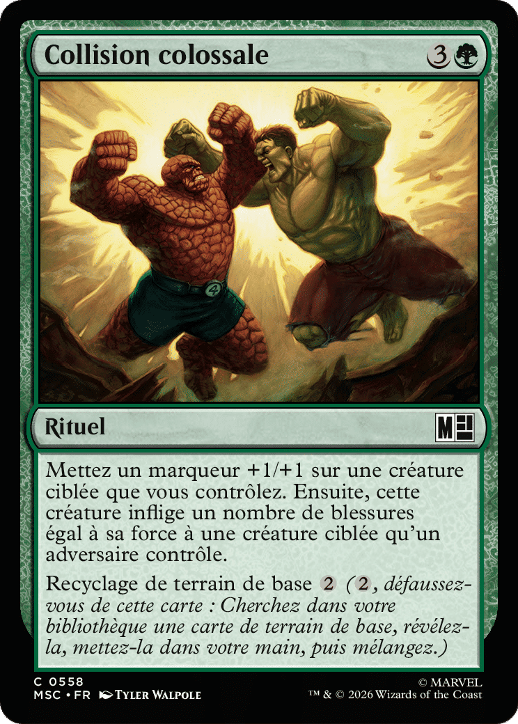Collision colossale — Marvel Super Heroes Commander — Magic: The Gathering