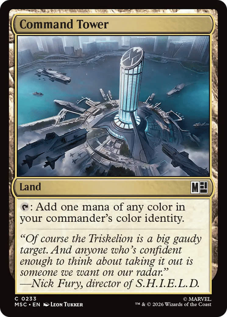 Command Tower — Marvel Super Heroes Commander — Magic: The Gathering