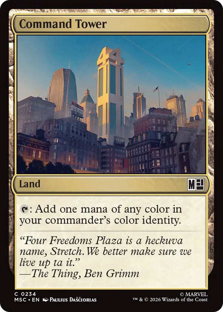 Command Tower — Marvel Super Heroes Commander — Magic: The Gathering