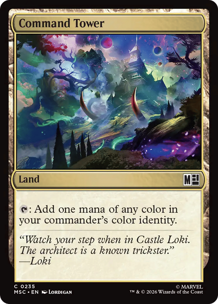 Command Tower — Marvel Super Heroes Commander — Magic: The Gathering