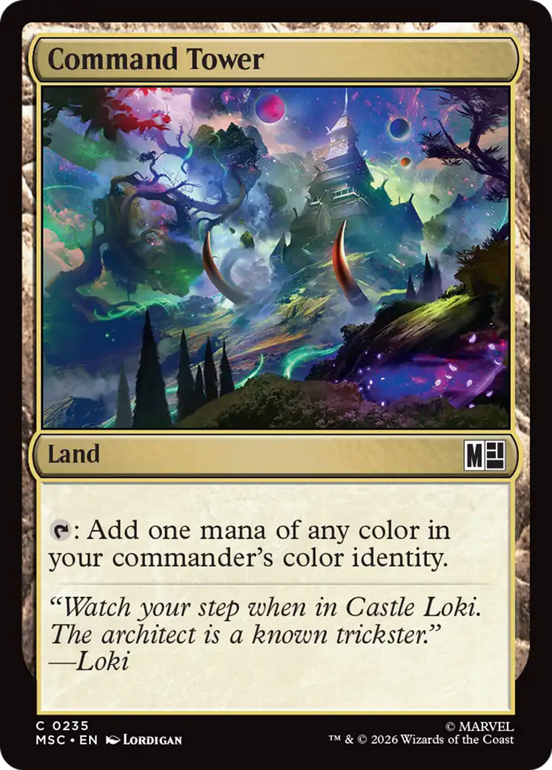 Command Tower — Marvel Super Heroes Commander — Magic: The Gathering