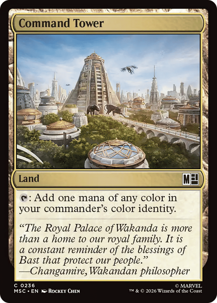 Command Tower — Marvel Super Heroes Commander — Magic: The Gathering