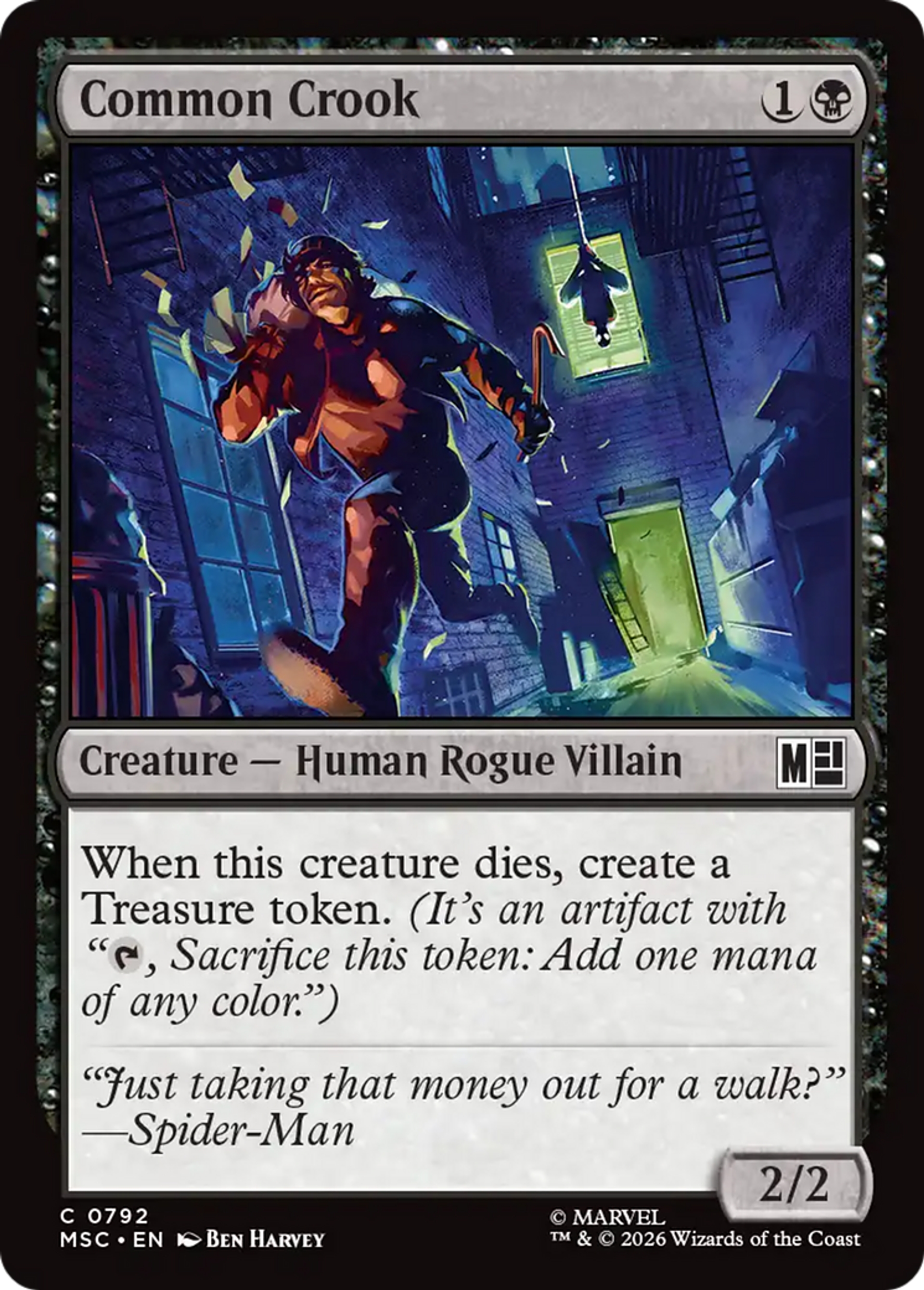 Common Crook — Marvel Super Heroes Commander — Magic: The Gathering