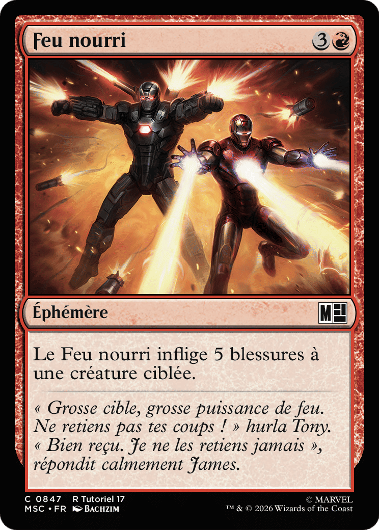 Feu nourri — Marvel Super Heroes Commander — Magic: The Gathering