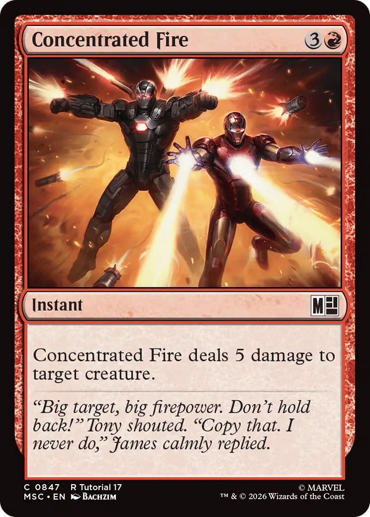 Concentrated Fire — Marvel Super Heroes Commander — Magic: The Gathering