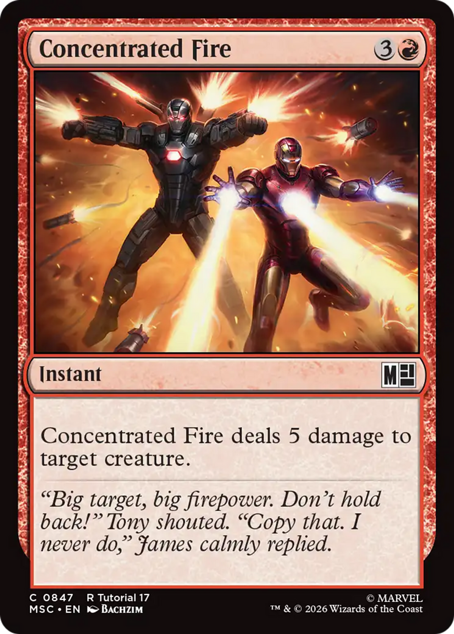 Concentrated Fire — Marvel Super Heroes Commander — Magic: The Gathering