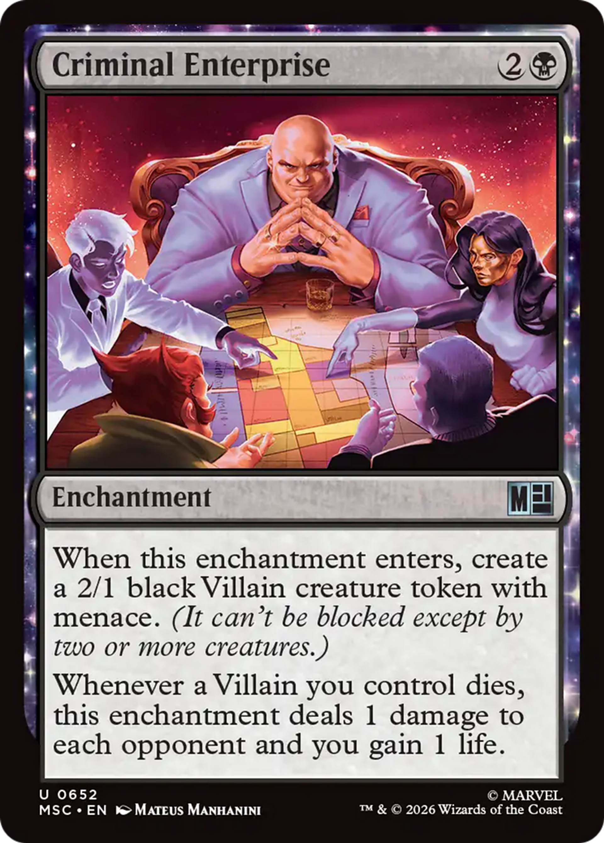 Criminal Enterprise — Marvel Super Heroes Commander — Magic: The Gathering