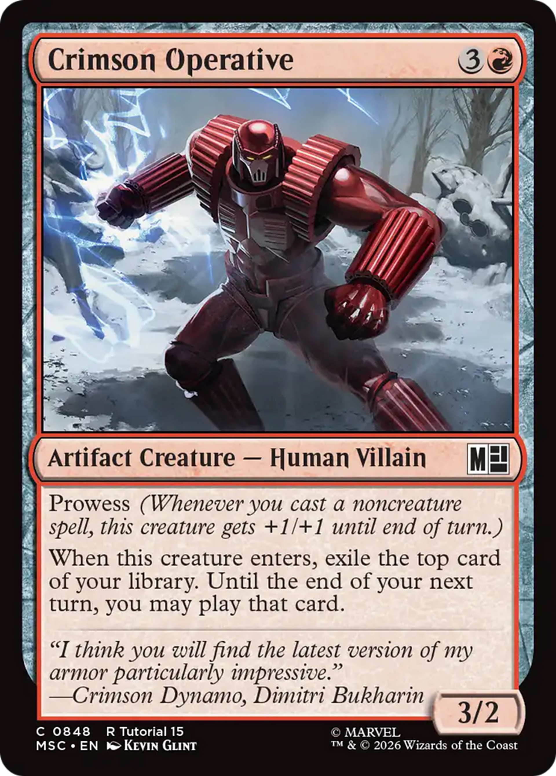 Crimson Operative — Marvel Super Heroes Commander — Magic: The Gathering