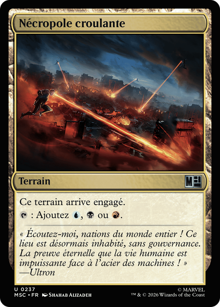 Nécropole croulante — Marvel Super Heroes Commander — Magic: The Gathering