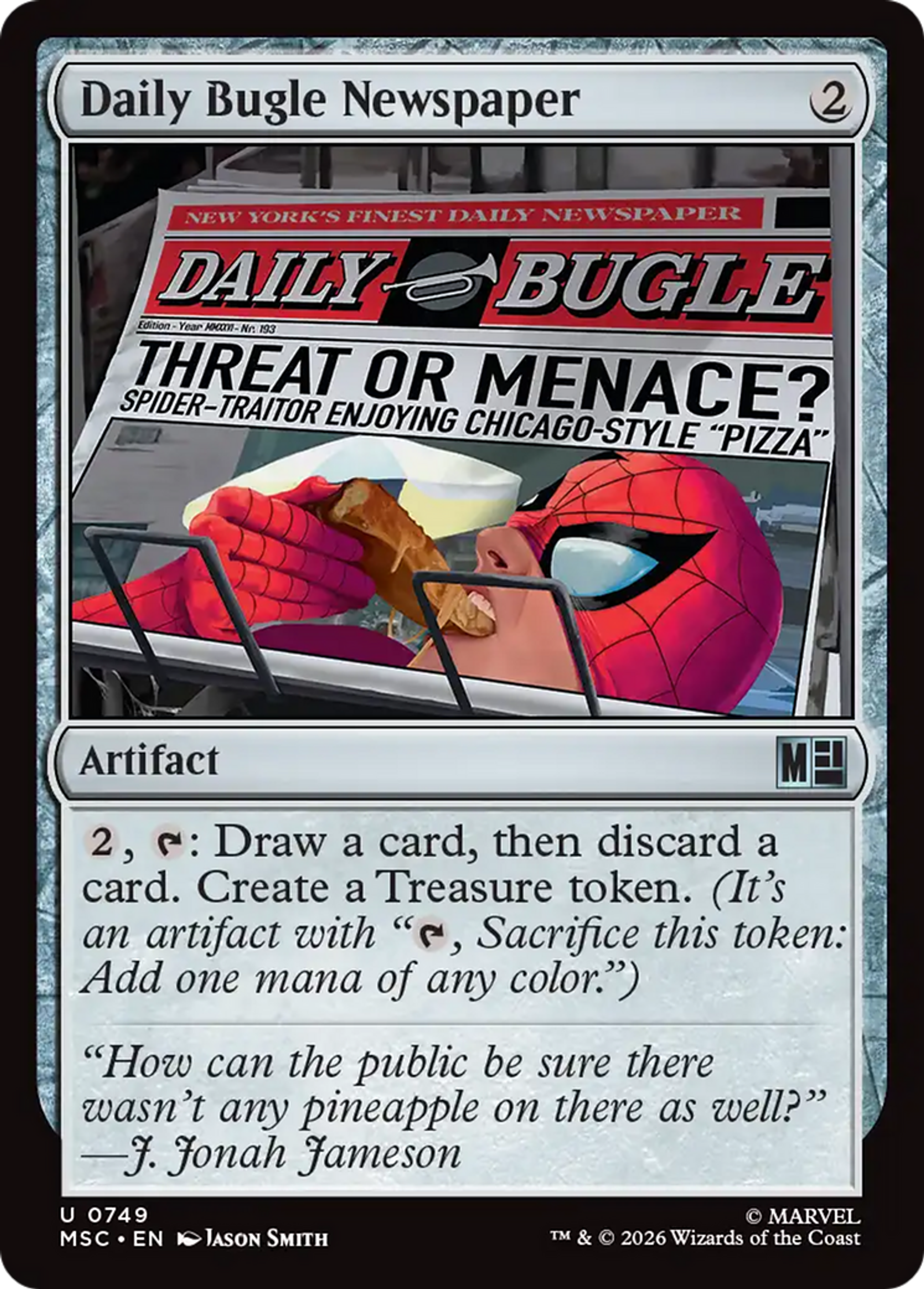 Daily Bugle Newspaper — Marvel Super Heroes Commander — Magic: The Gathering