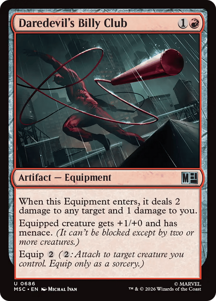Daredevil's Billy Club — Marvel Super Heroes Commander — Magic: The Gathering
