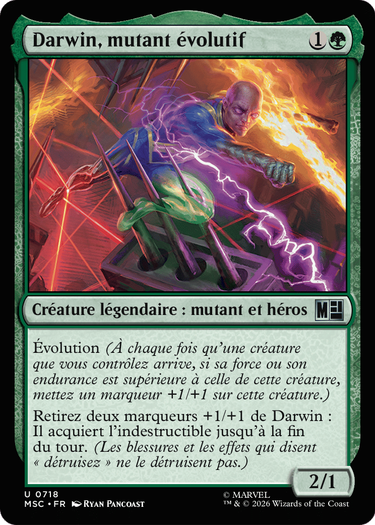 Darwin, mutant évolutif — Marvel Super Heroes Commander — Magic: The Gathering