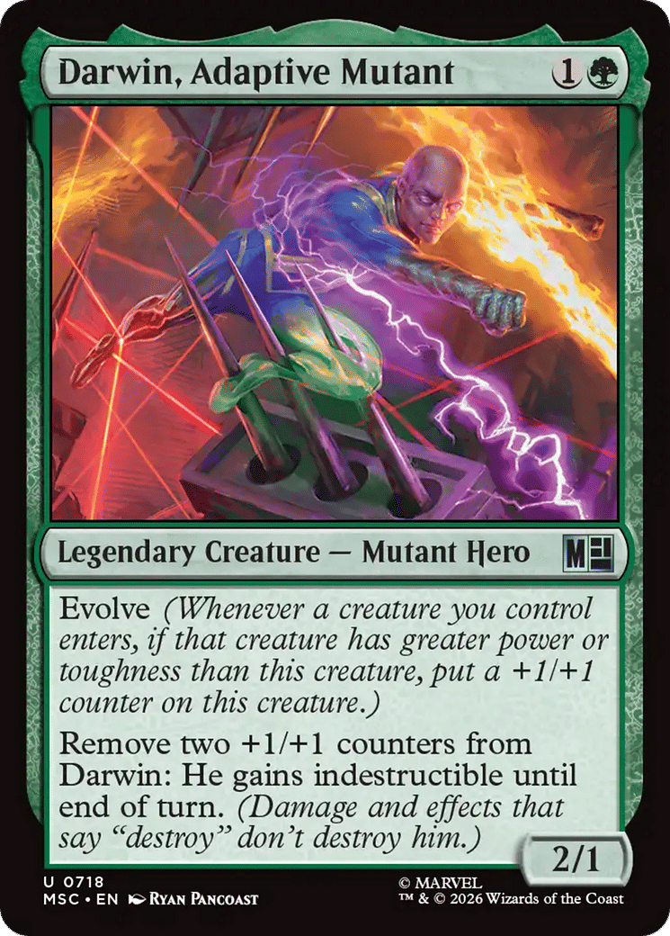Darwin, Adaptive Mutant — Marvel Super Heroes Commander — Magic: The Gathering