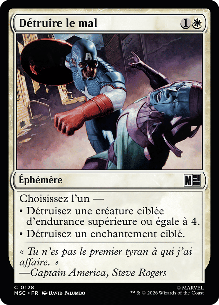 Détruire le mal — Marvel Super Heroes Commander — Magic: The Gathering