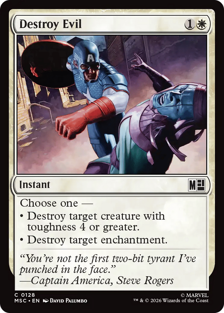 Destroy Evil — Marvel Super Heroes Commander — Magic: The Gathering