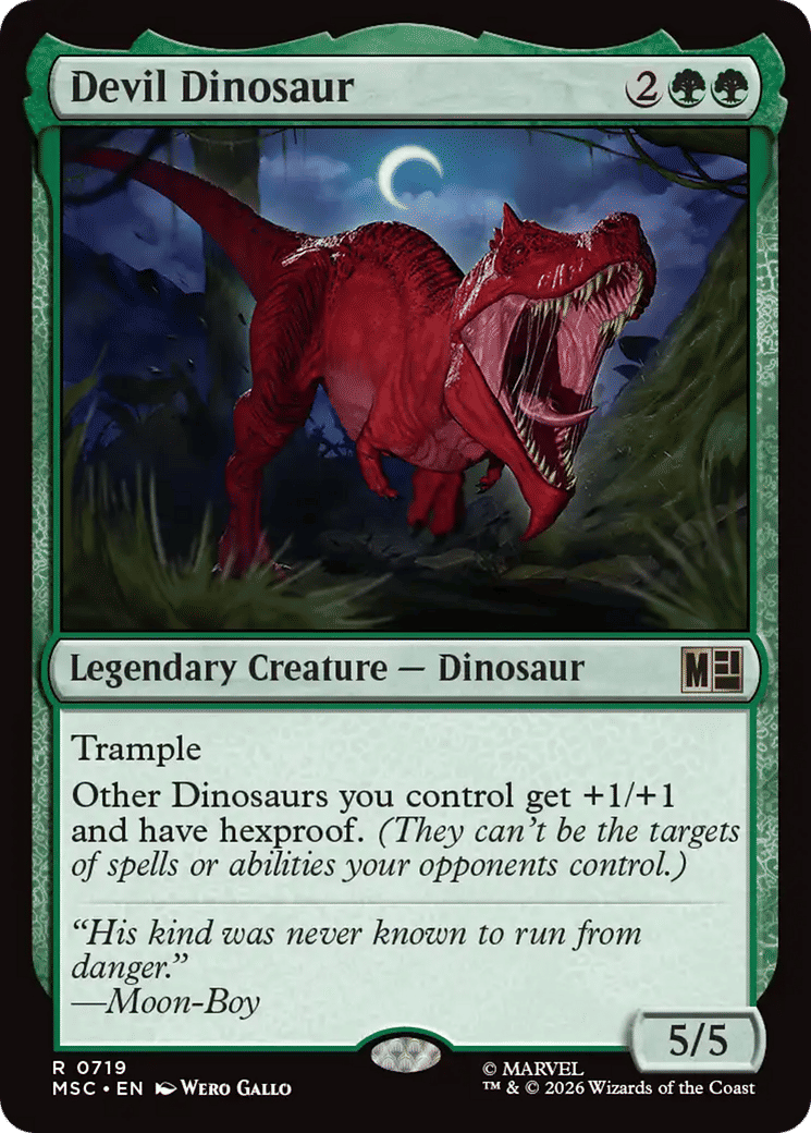 Devil Dinosaur — Marvel Super Heroes Commander — Magic: The Gathering