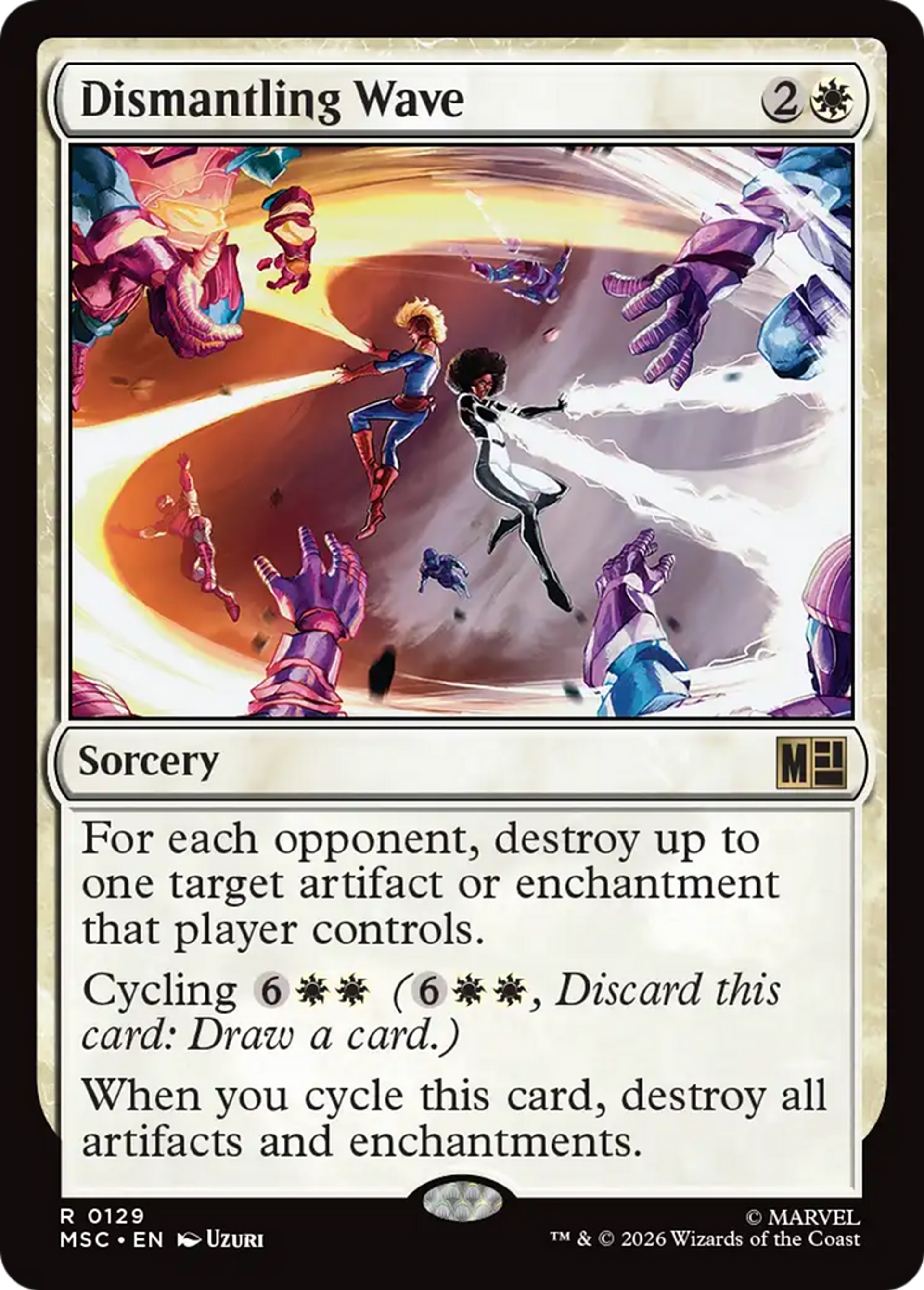 Dismantling Wave — Marvel Super Heroes Commander — Magic: The Gathering