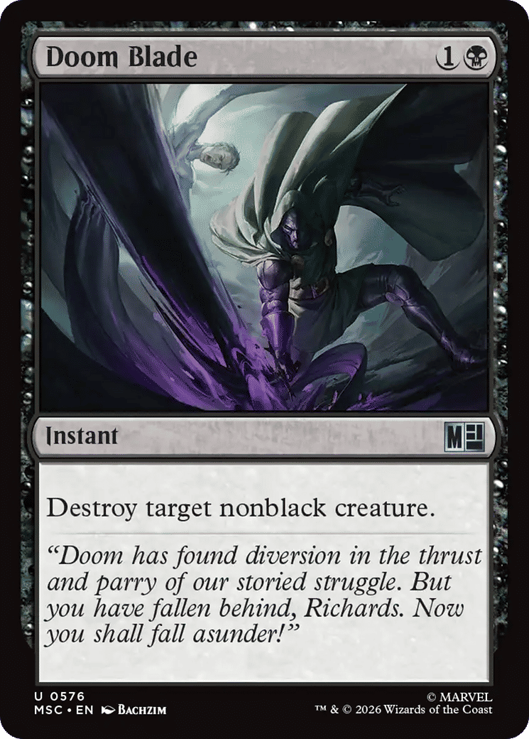 Doom Blade — Marvel Super Heroes Commander — Magic: The Gathering