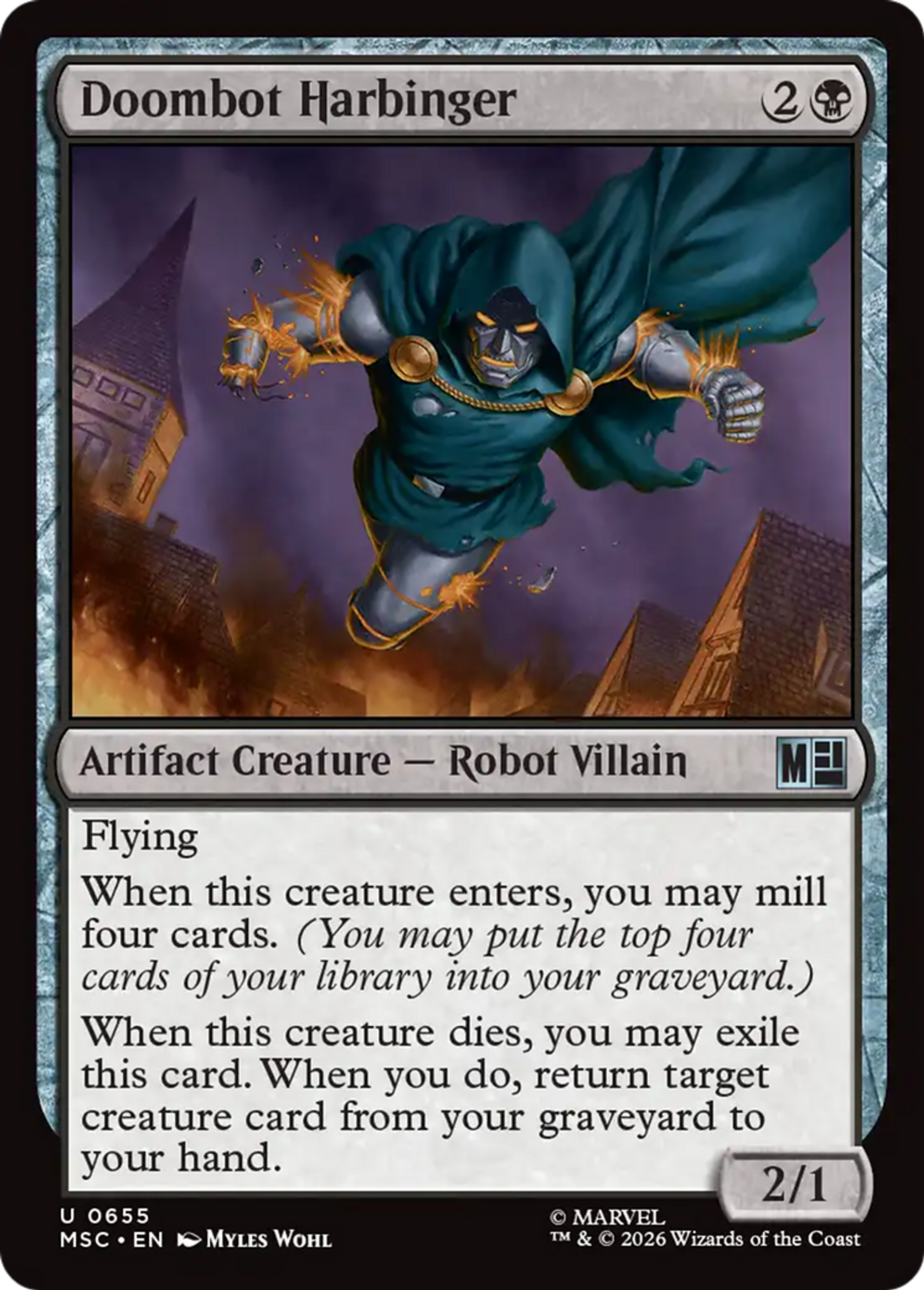 Doombot Harbinger — Marvel Super Heroes Commander — Magic: The Gathering