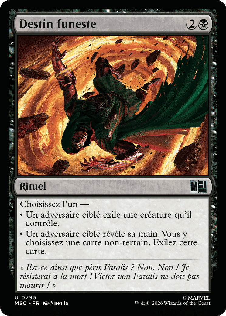 Destin funeste — Marvel Super Heroes Commander — Magic: The Gathering