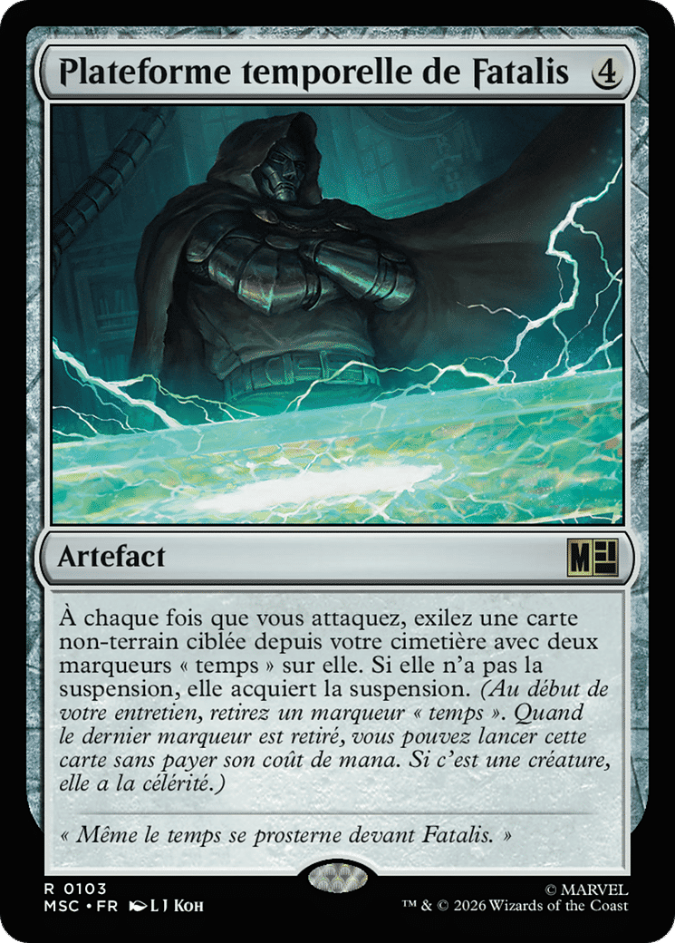 Plateforme temporelle de Fatalis — Marvel Super Heroes Commander — Magic: The Gathering