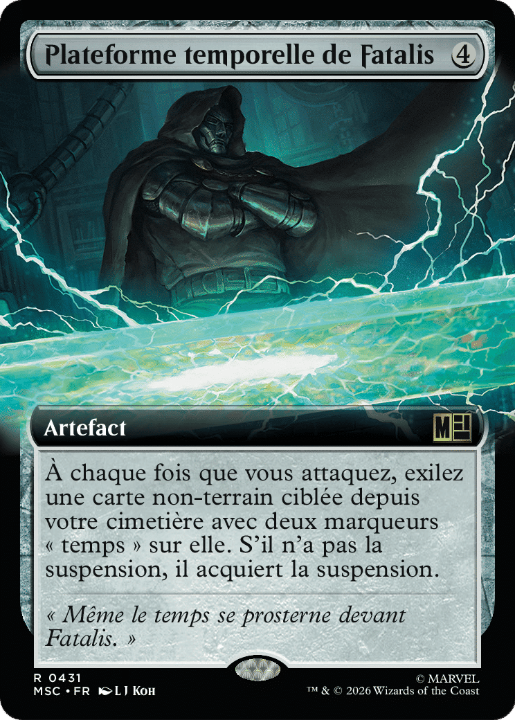 Plateforme temporelle de Fatalis — Marvel Super Heroes Commander — Magic: The Gathering