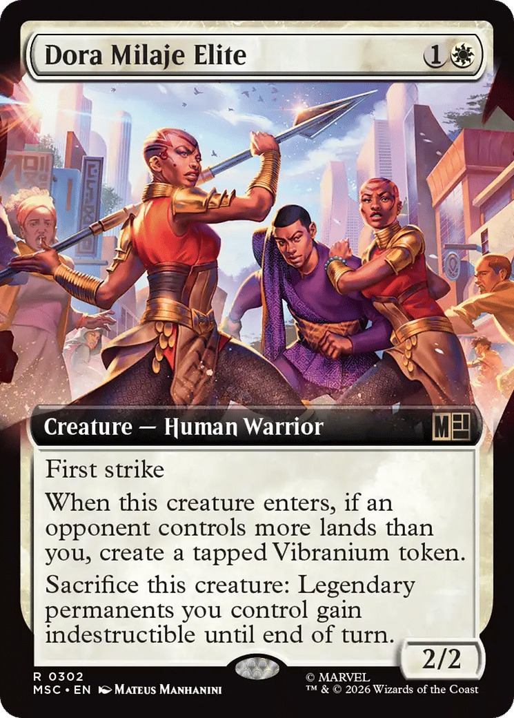 Dora Milaje Elite — Marvel Super Heroes Commander — Magic: The Gathering