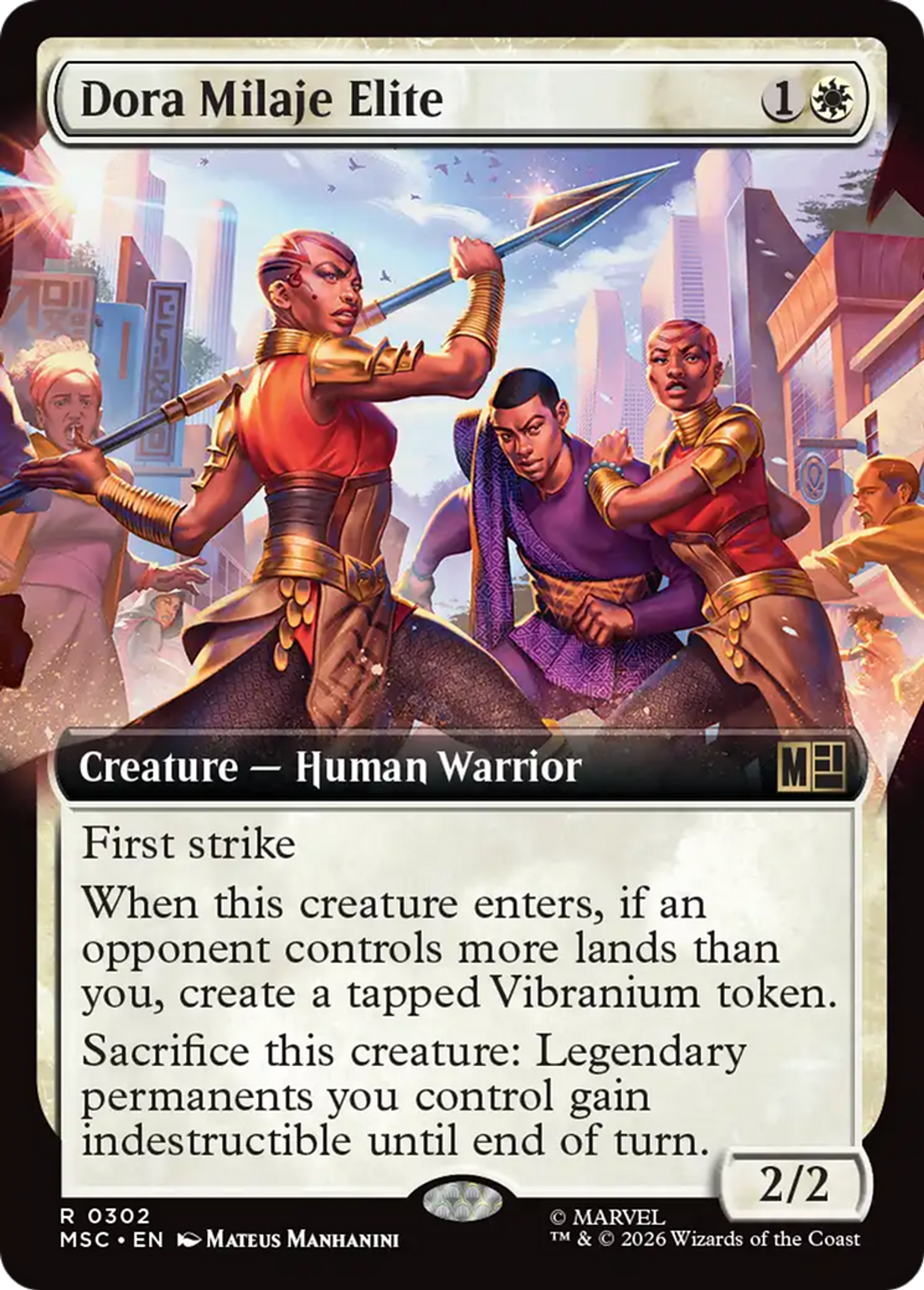 Dora Milaje Elite — Marvel Super Heroes Commander — Magic: The Gathering