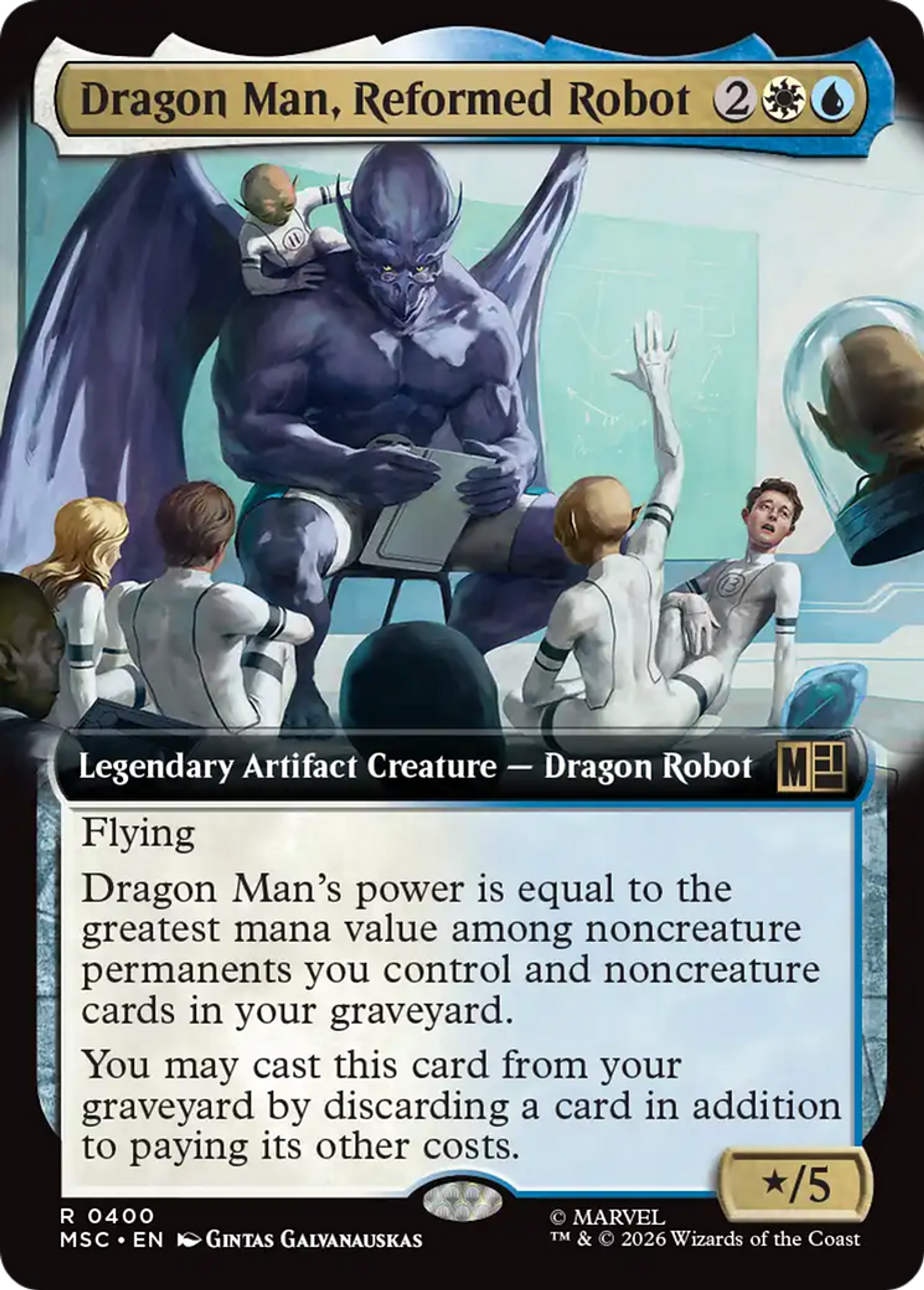Dragon Man, Reformed Robot — Marvel Super Heroes Commander — Magic: The Gathering