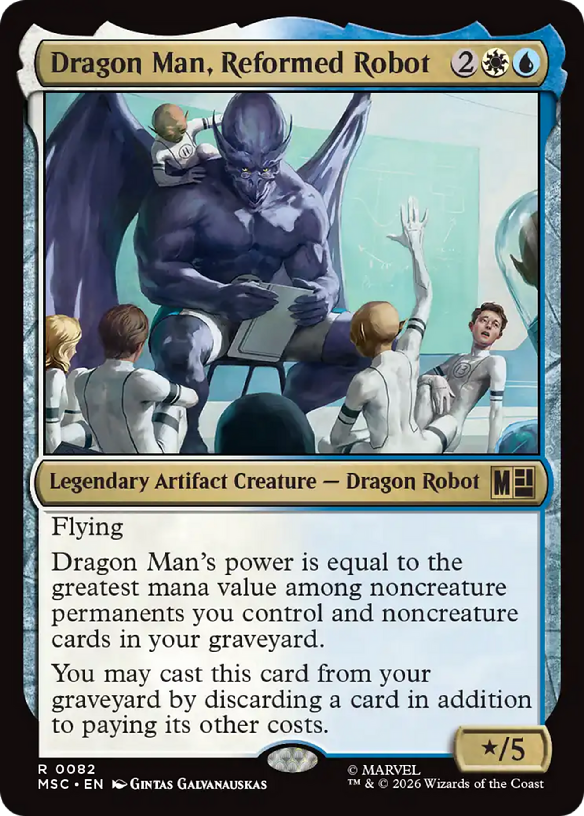 Dragon Man, Reformed Robot — Marvel Super Heroes Commander — Magic: The Gathering