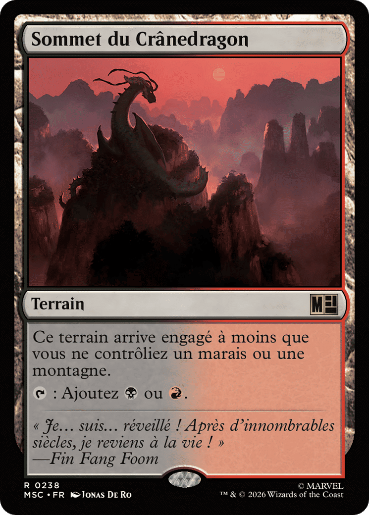 Sommet du Crânedragon — Marvel Super Heroes Commander — Magic: The Gathering