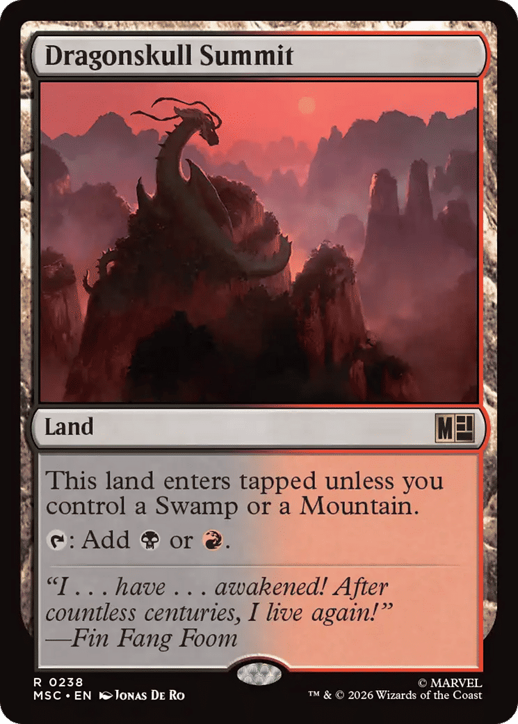 Dragonskull Summit — Marvel Super Heroes Commander — Magic: The Gathering