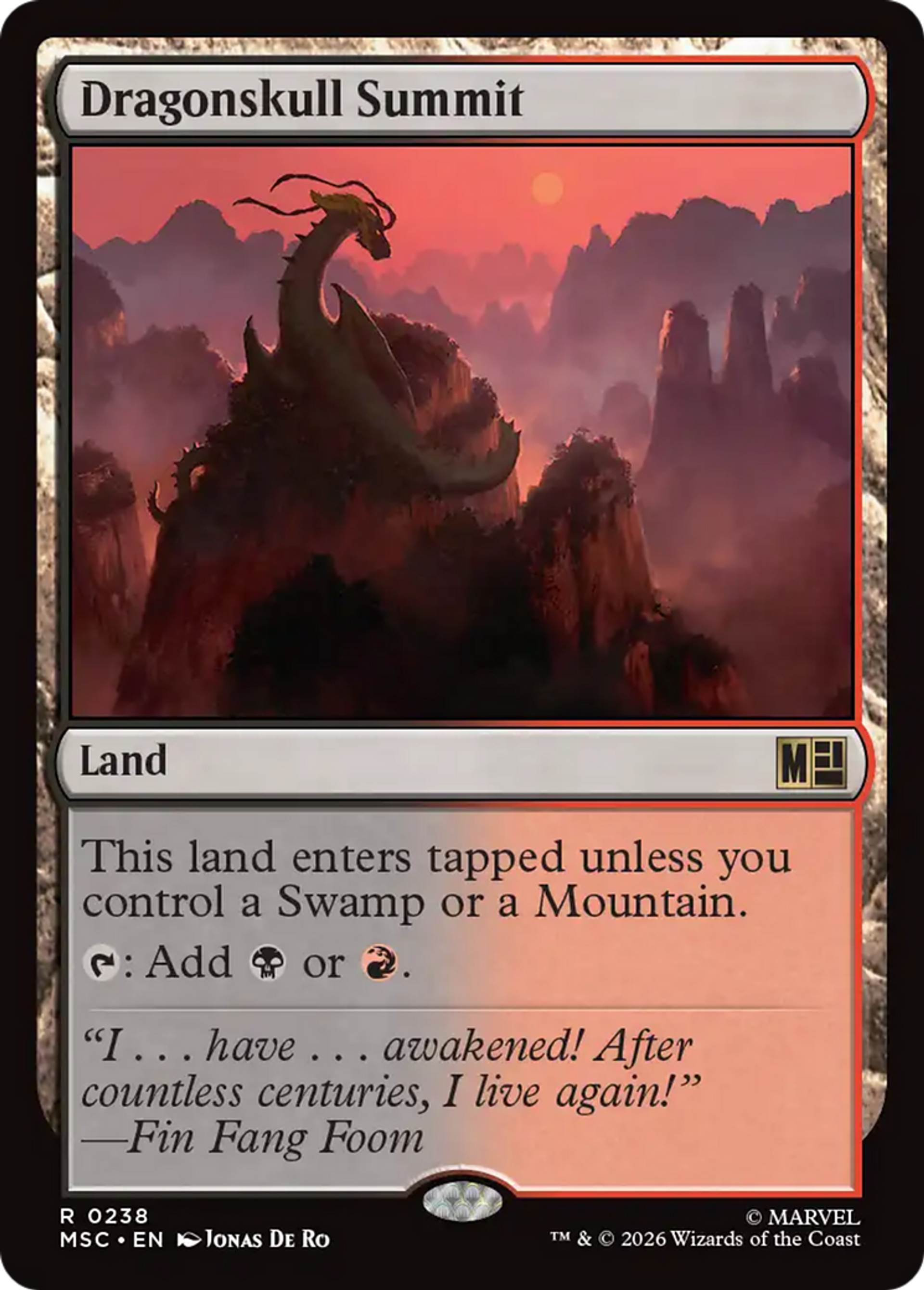 Dragonskull Summit — Marvel Super Heroes Commander — Magic: The Gathering