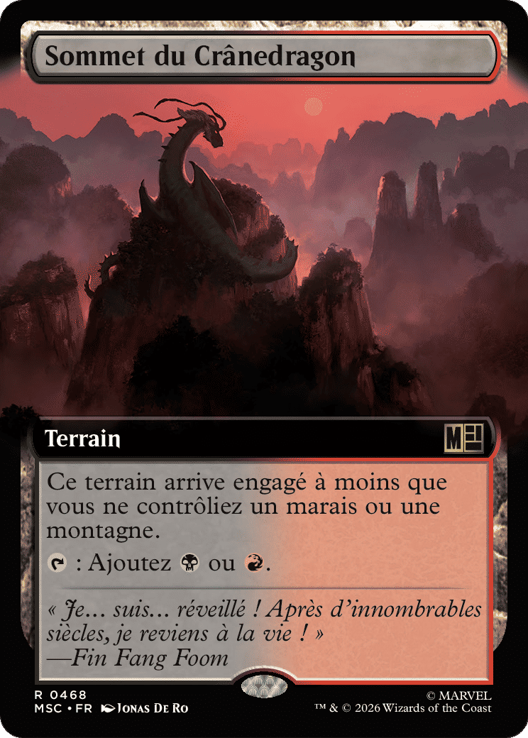 Sommet du Crânedragon — Marvel Super Heroes Commander — Magic: The Gathering