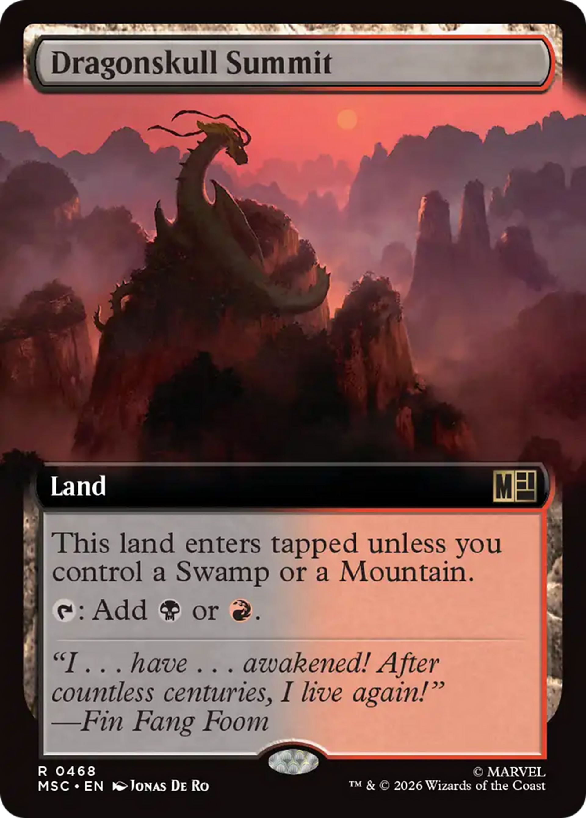 Dragonskull Summit — Marvel Super Heroes Commander — Magic: The Gathering